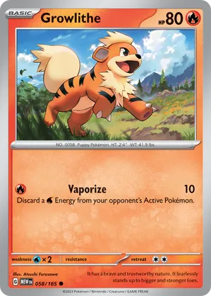 GROWLITHE (58/165)