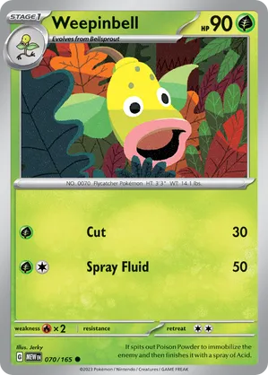 REVERSE HOLO WEEPINBELL (70/165)