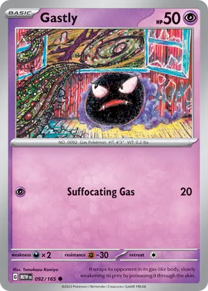 REVERSE HOLO GASTLY (92/165)