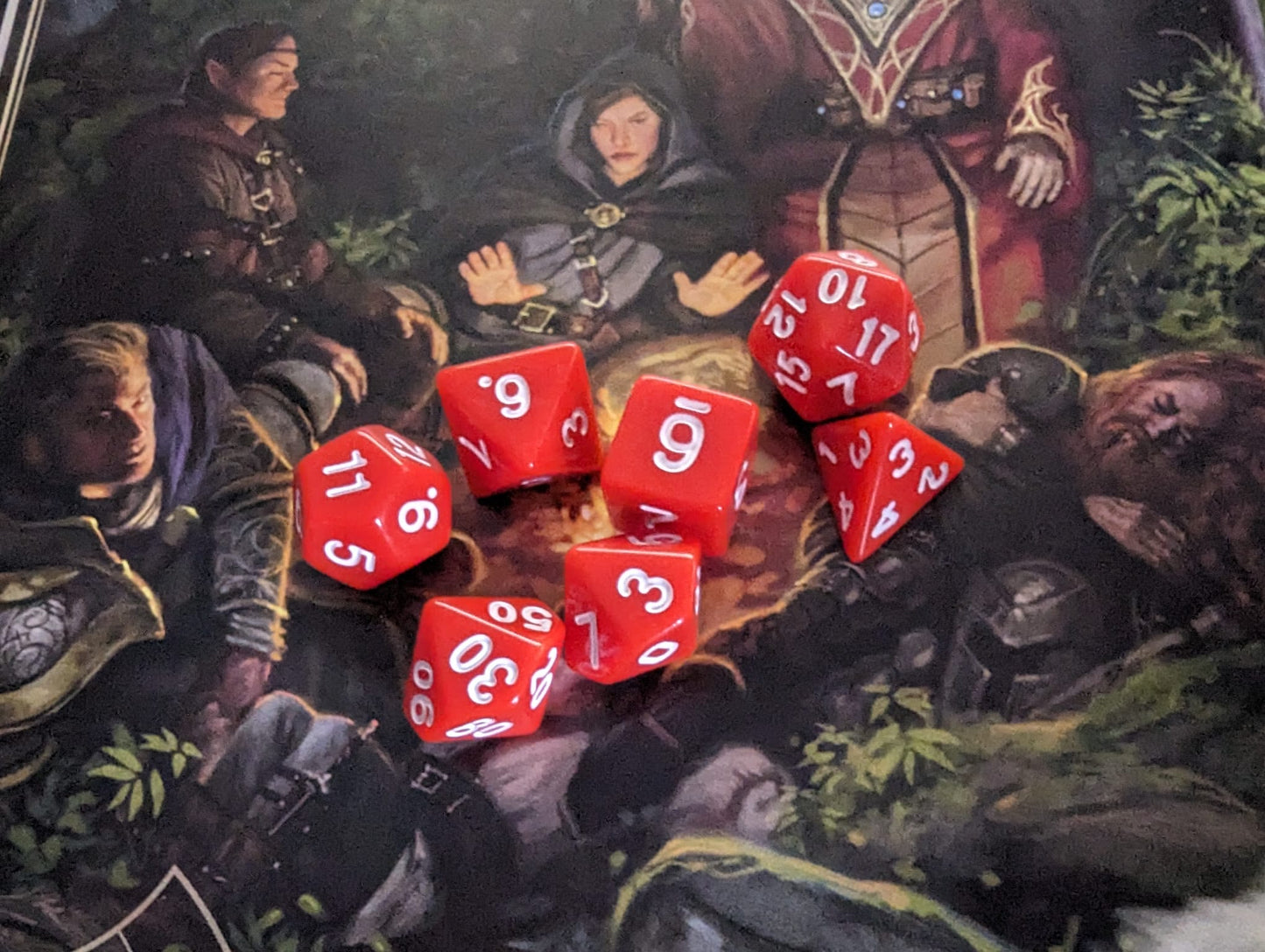 Solid Red dice