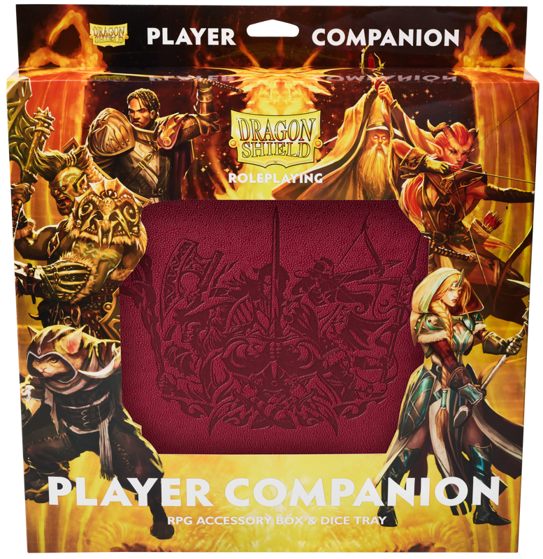 Dragon Shield - Roleplay Player Companion - Blood Red