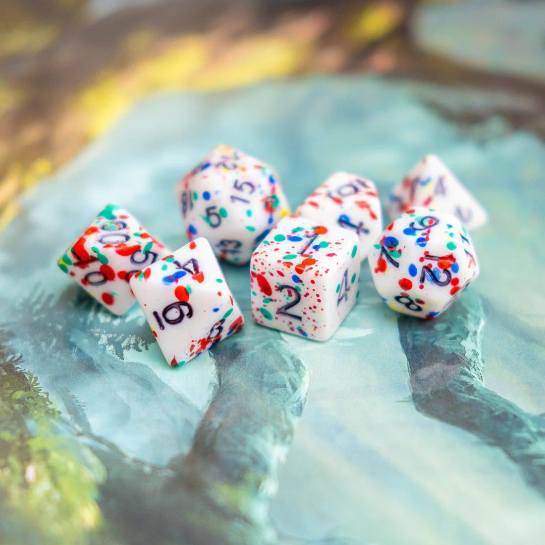 Clown Multi-Coloured Dice Set