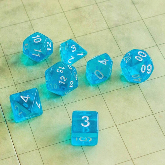 Ice Blue Dice Set